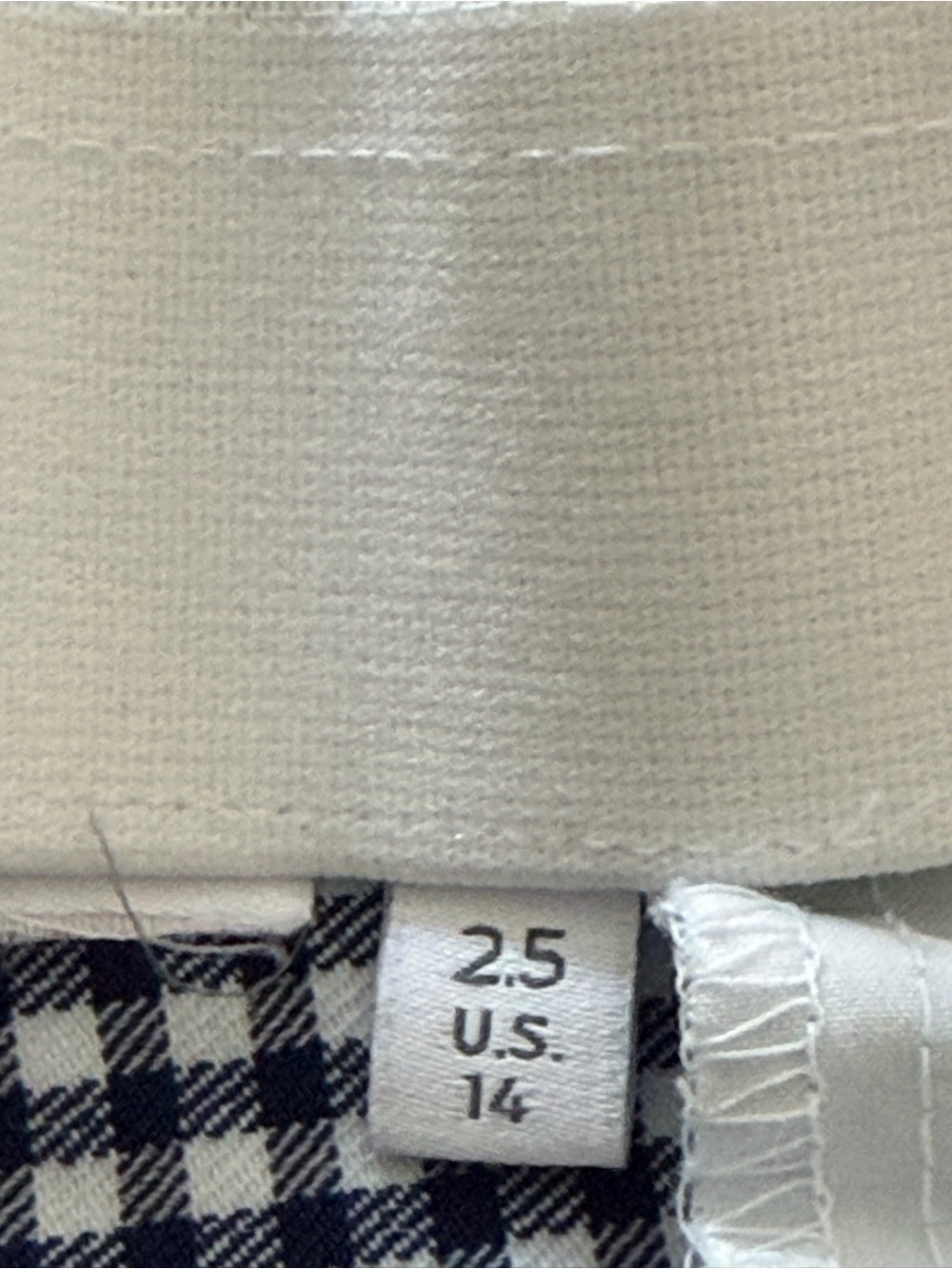 Chico's Blue & White Gingham Capris - Picture 6 of 7